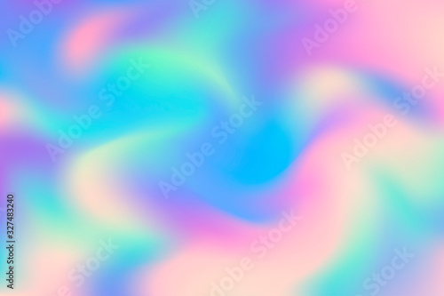 Abstract holographic background, trendy colorful texture.  Beautiful iridescent paper. photo
