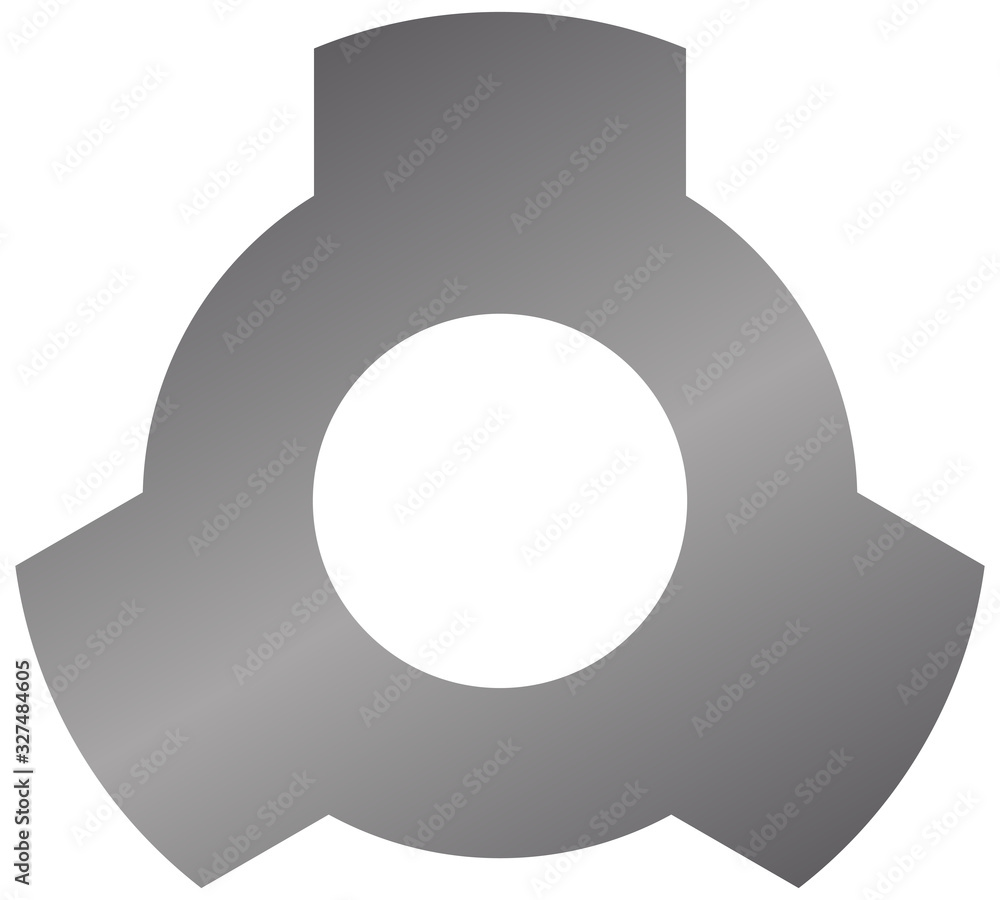 isolated vector illustration of gear