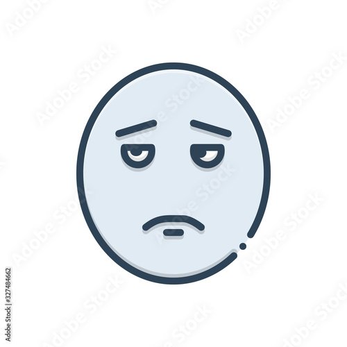 Color illustration icon for asshole 