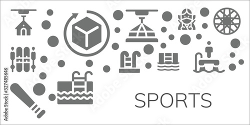 sports icon set