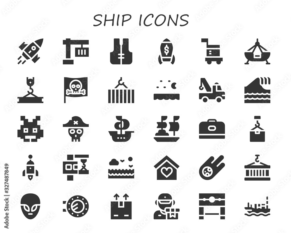 ship icon set ship icon set
