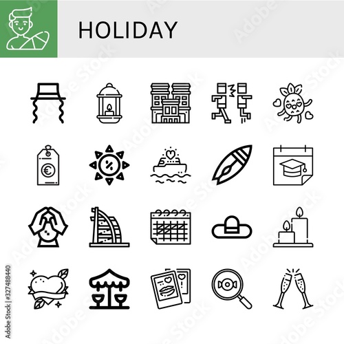 holiday icon set