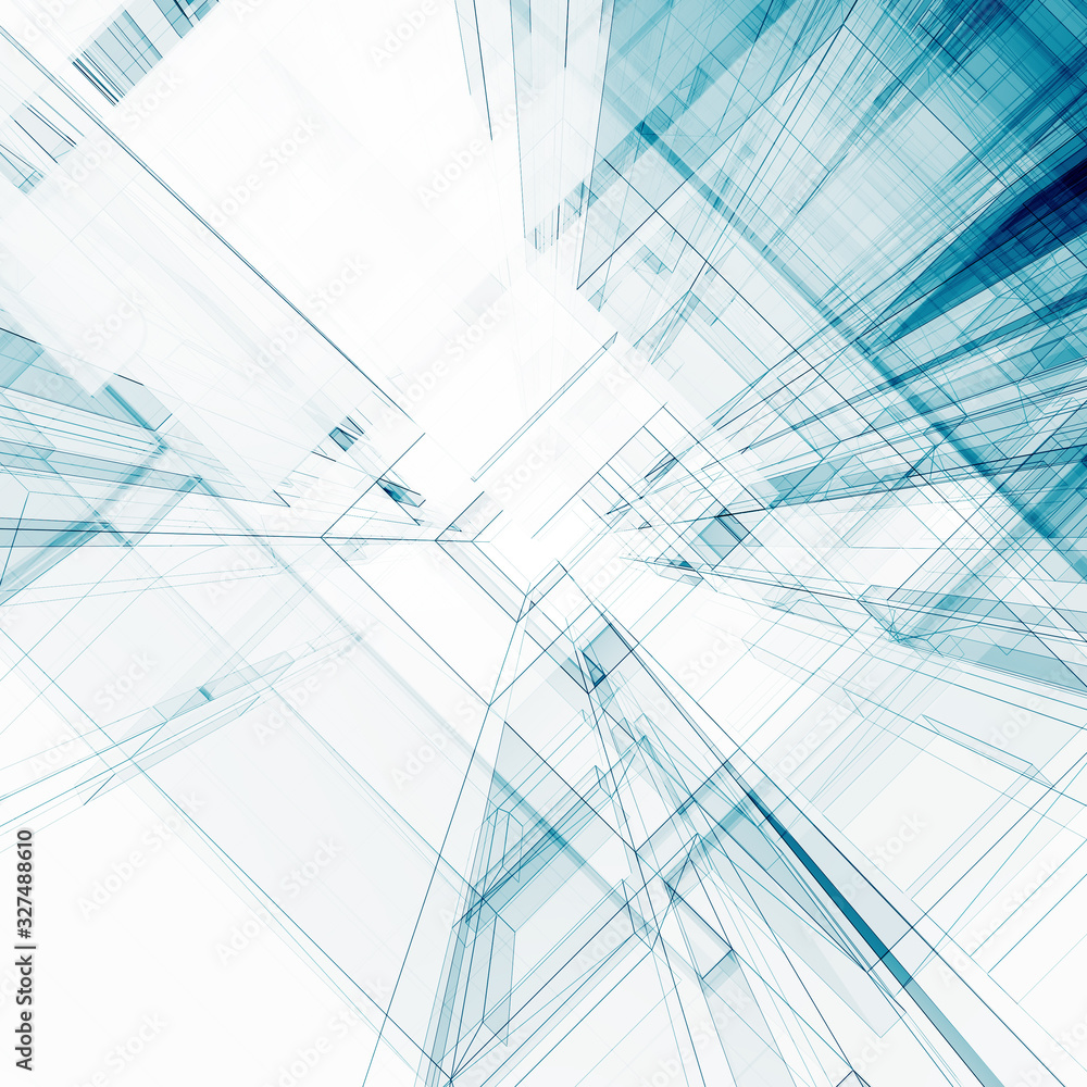 Abstract architecture 3d rendering Abstract architecture 3d rendering