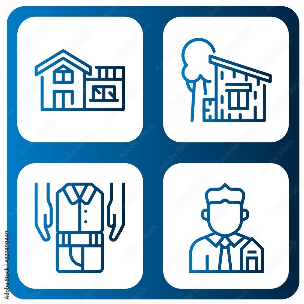 rent simple icons set rent simple icons set