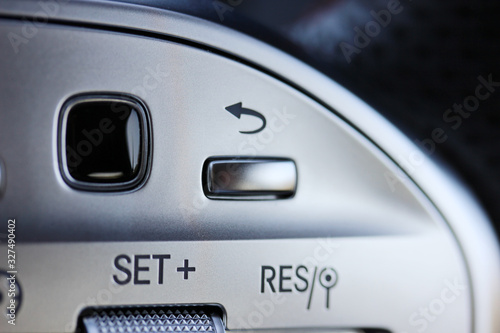 Return / back button in luxury vehicle