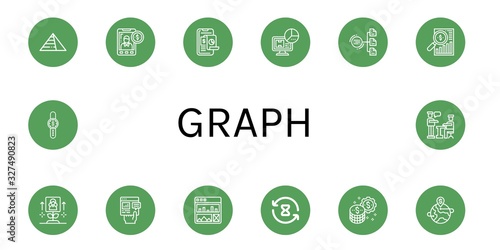 Set of graph icons