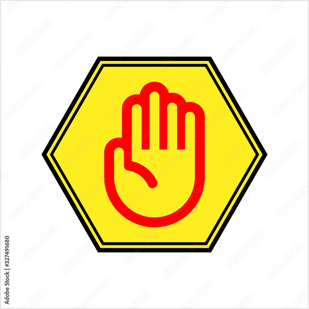 Stop Hand Icon Stop Hand Icon