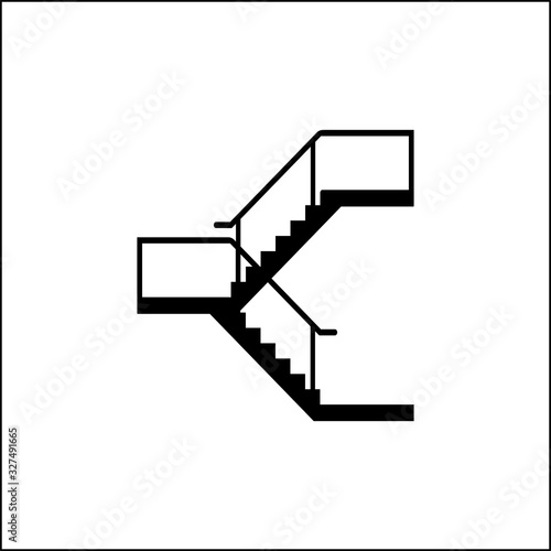 Stairs Icon, Web Design