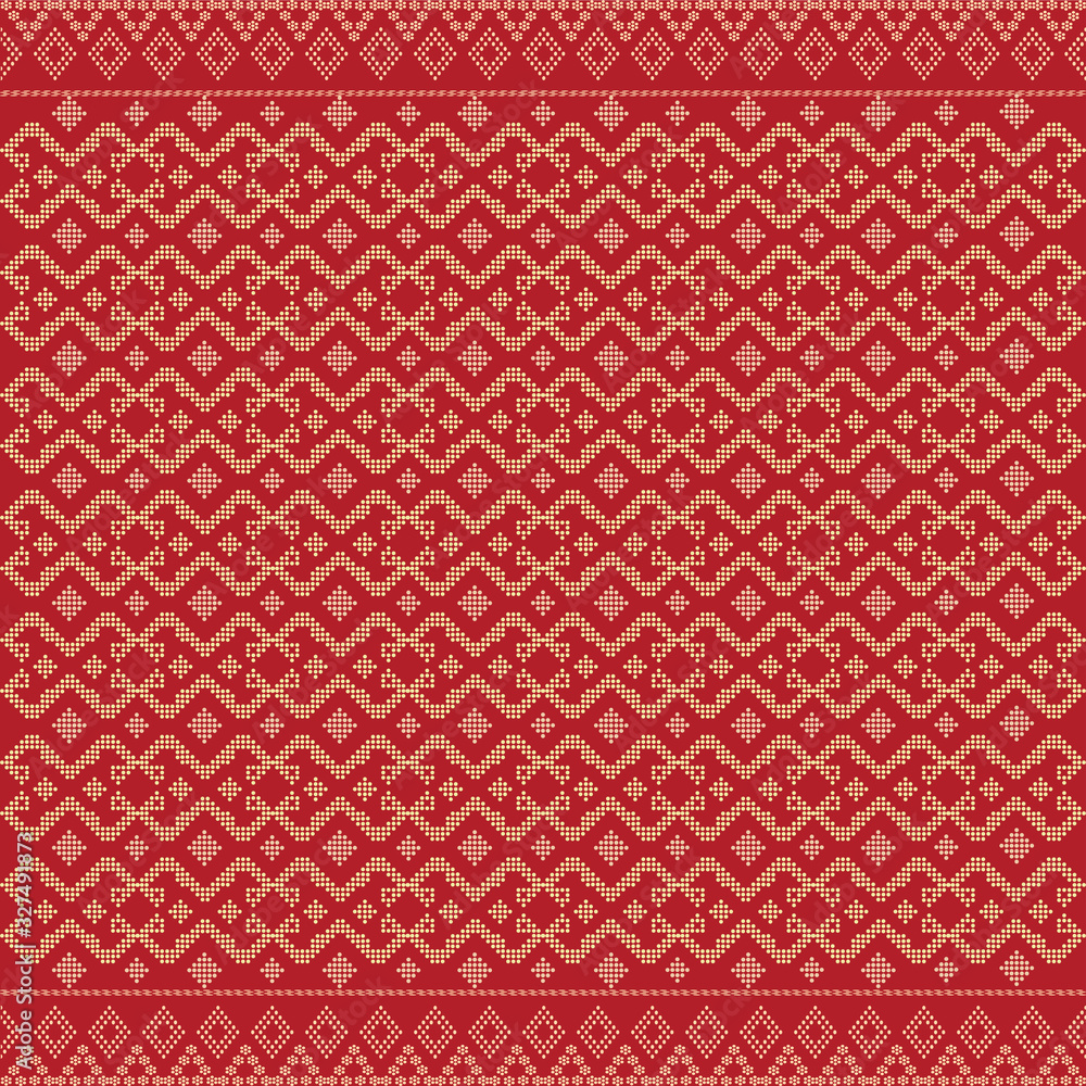 Seamless geometric background motif ulos batak. seamless traditional textile bandhani sari border. creative seamless indiant bandhani textures border design Seamless geometric background motif ulos batak. seamless traditional textile bandhani sari border. creative seamless indiant bandhani textures border design
