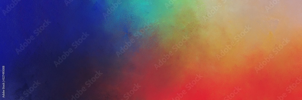 vintage abstract painted background with indian red, midnight blue and dark sea green colors and space for text or image. can be used as horizontal background texture