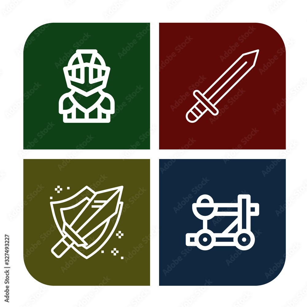 knight simple icons set knight simple icons set