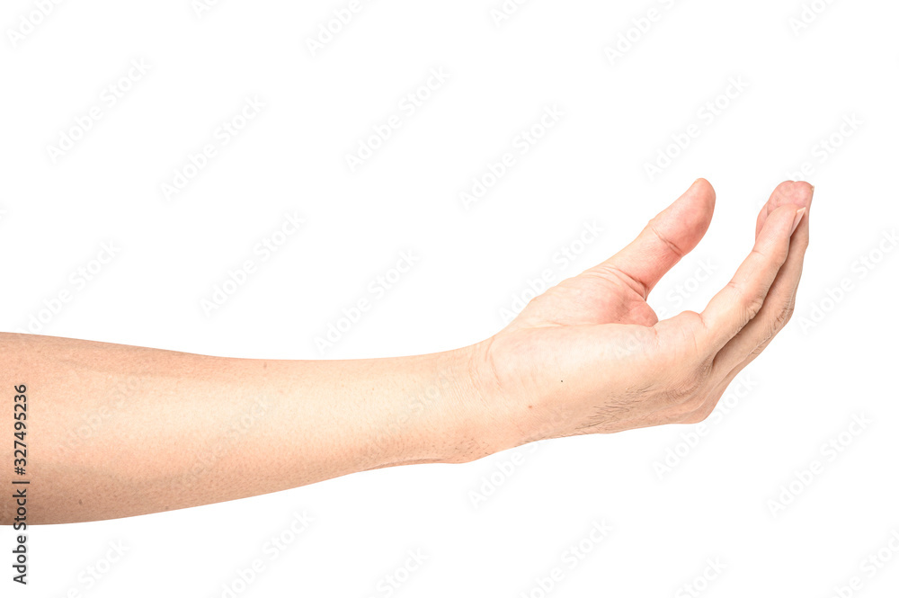 hand holding something like a bottle or can hand holding something like a bottle or can