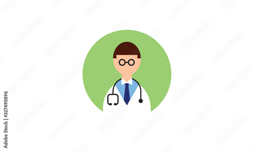 Doctor medical illustration profession symbol Doctor medical illustration profession symbol
