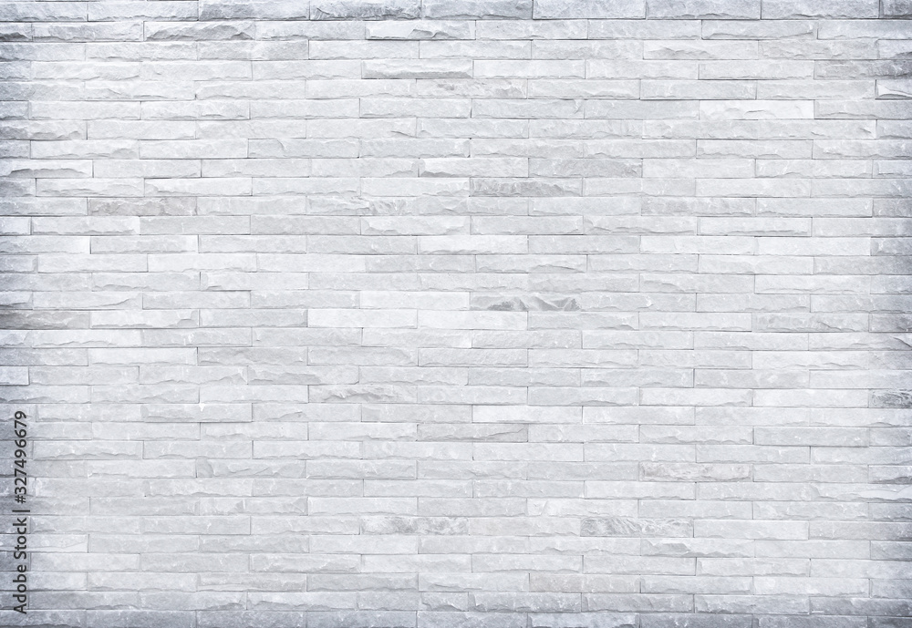 Fototapeta premium Brick sandstone wall seamless patterns white texture or grey light background