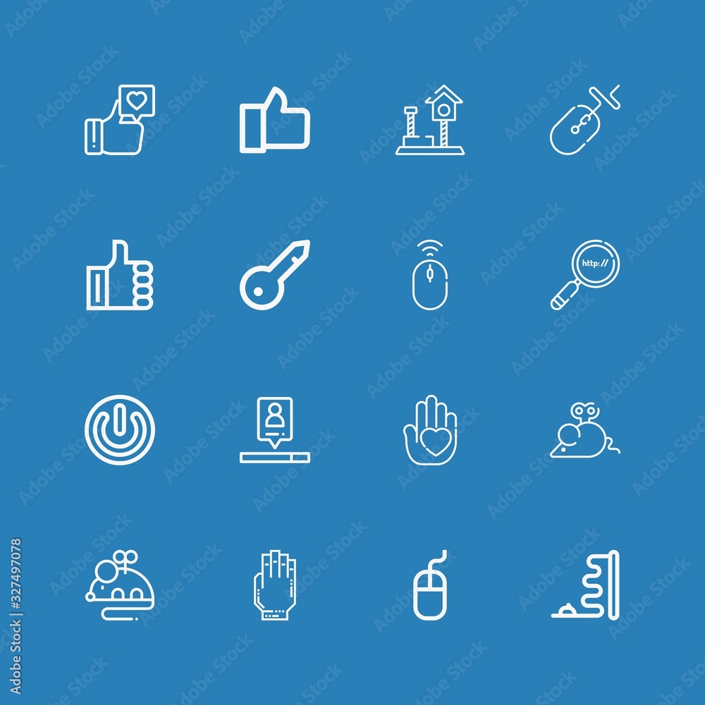 Editable 16 click icons for web and mobile Editable 16 click icons for web and mobile