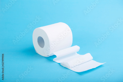 A roll of toilet paper