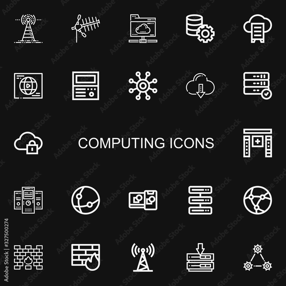 Editable 22 computing icons for web and mobile Editable 22 computing icons for web and mobile