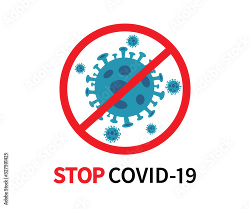 Stop coronavirus. Coronavirus (COVID-19) outbreak is giving rise. Vector illustration