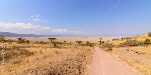 Road to the plateau of the Ngorongoro crater