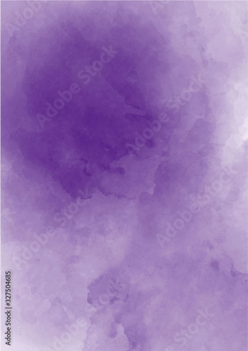 Abstract purple watercolor background. Lavender color, delicate postcard or invitation.