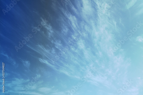 The sky is blurred with pastel colors.