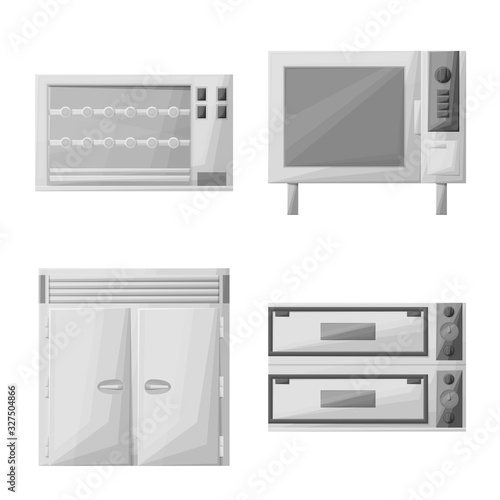 Isolated object of industrial and equipment symbol. Collection of industrial and domestic stock symbol for web.