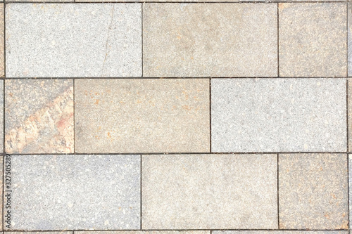 Background blocks of stone tiles beige