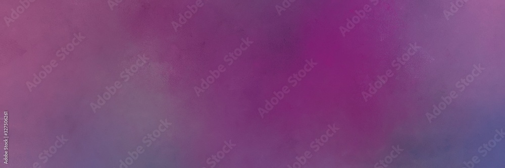 vintage abstract painted background with antique fuchsia, purple and dark slate blue colors and space for text or image. can be used as horizontal header or banner orientation