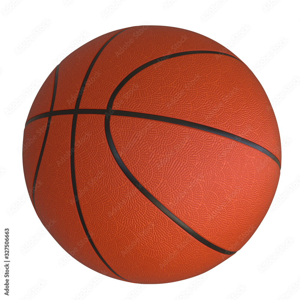 Basketball isolated on white 3d rendering Basketball isolated on white 3d rendering