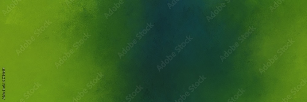 dark slate gray, dark green and dark olive green colored vintage abstract painted background with space for text or image. can be used as horizontal header or banner orientation