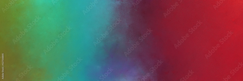 old mauve, dark moderate pink and teal blue colored vintage abstract painted background with space for text or image. can be used as horizontal header or banner orientation