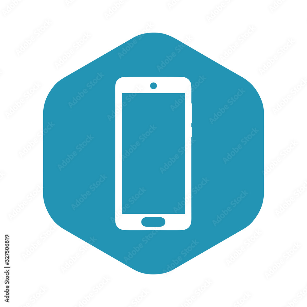 Mobile phone icon. Smartphone sign in flat style. Vector illustration isolated on white background for design and web. Mobile phone icon. Smartphone sign in flat style. Vector illustration isolated on white background for design and web.