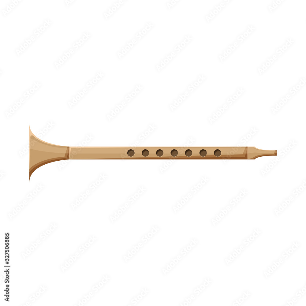 Vector illustration of clarinet and trumpet symbol. Graphic of clarinet and wooden stock symbol for web. Vector illustration of clarinet and trumpet symbol. Graphic of clarinet and wooden stock symbol for web.