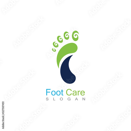 Foot Care Logo Template Design Vector, Emblem, Concept Design, Creative Symbol, Icon