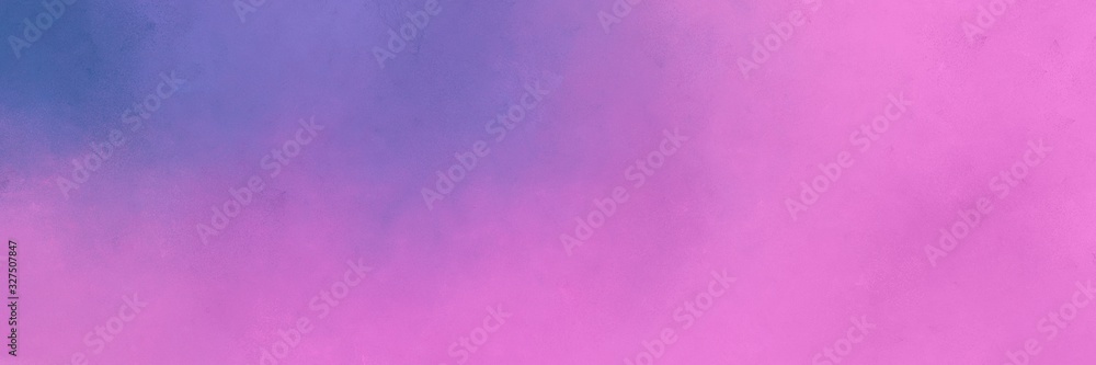 orchid, slate blue and medium purple colored vintage abstract painted background with space for text or image. can be used as horizontal header or banner orientation