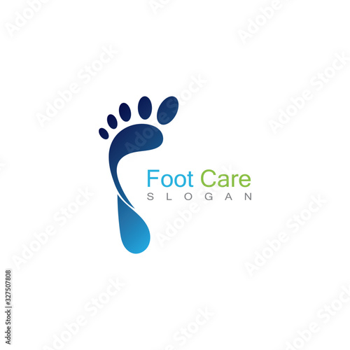 Foot Care Logo Template Design Vector, Emblem, Concept Design, Creative Symbol, Icon