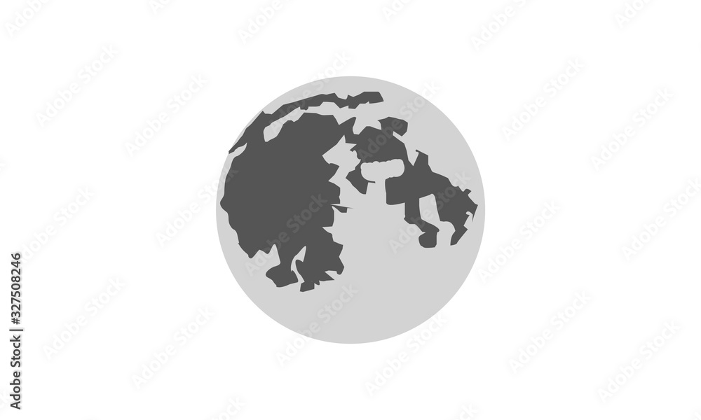 Fototapeta premium Moon phase shape symbol night sky astronomy