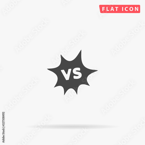 Versus flat vector icon