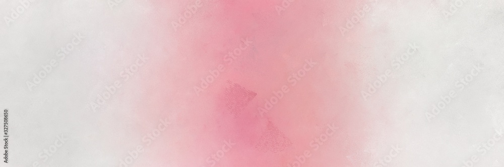 Fototapeta premium abstract painting background graphic with light gray, pastel magenta and pale violet red colors and space for text or image. can be used as horizontal header or banner orientation