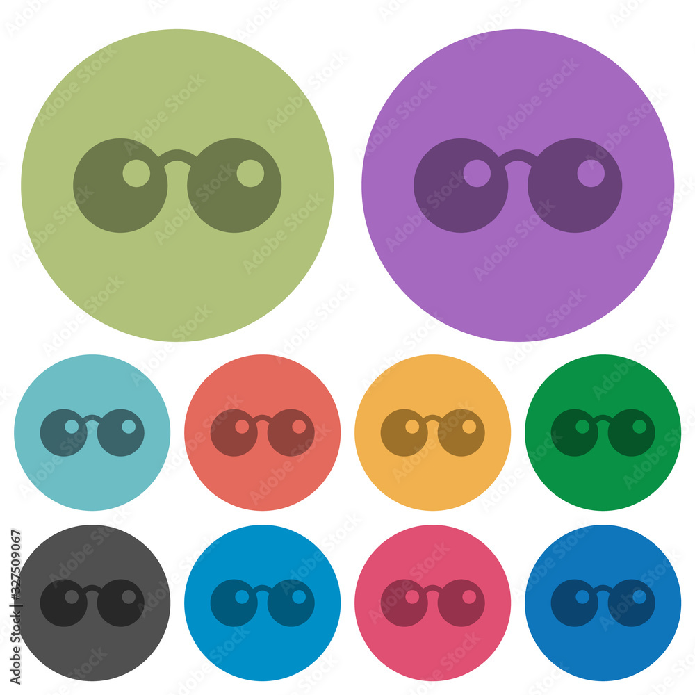 Sunglasses color darker flat icons Sunglasses color darker flat icons
