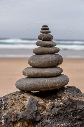 Stone Tower At A Portuguese Beach
