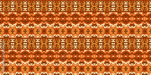 Horizontal seamless pattern winter design. Ethnic textile print. Vector fashion background.
