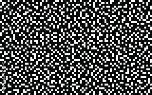 Pixels seamless pattern Black and white pixelated background Grainy noise effect 8 bit retro style Vector backdrop for game, web, fabric