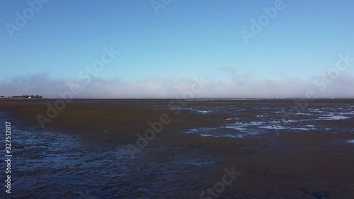 Wallpaper Mural Drone footage of the massive shallow area of the shore near Walvis Bay, Namibia Torontodigital.ca