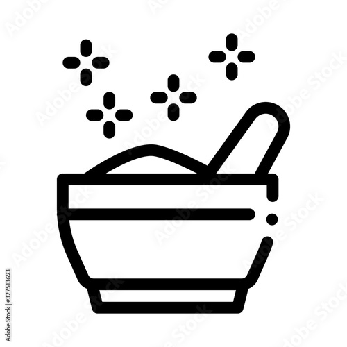 Thailand Traditional Meal Icon Thin Line Vector. Bowl With National Spice Meal, Soup Dish, Street Food Concept Linear Pictogram. Monochrome Outline Sign Isolated Contour Symbol Illustration