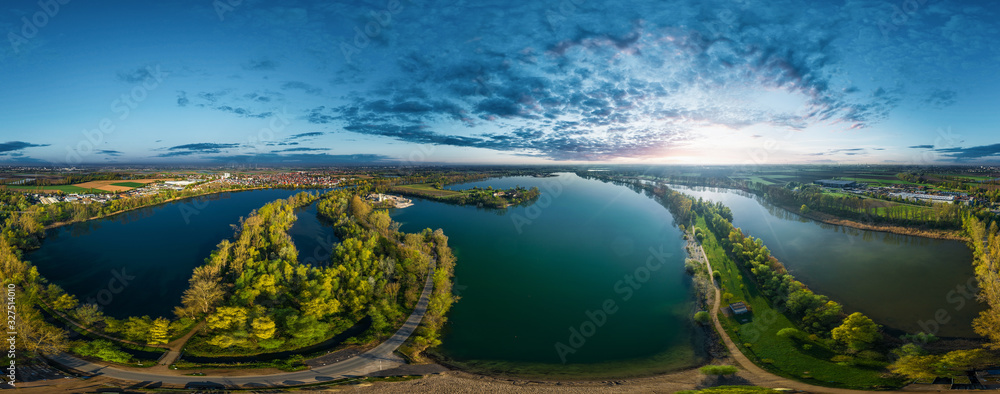 Fototapeta premium Silbersee bei Worms