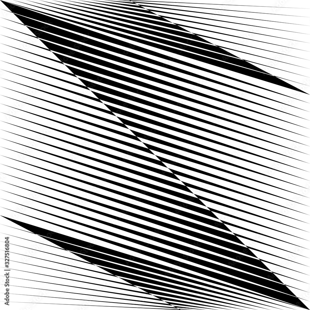 Naklejka premium Abstract halftone lines background, geometric dynamic pattern, vector modern design texture.