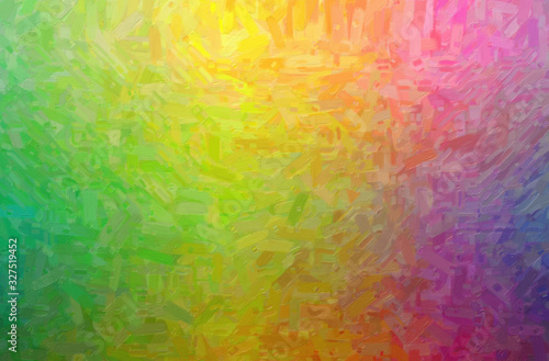 Abstract illustration of purple, green and yellow Abstract Oil Painting background.