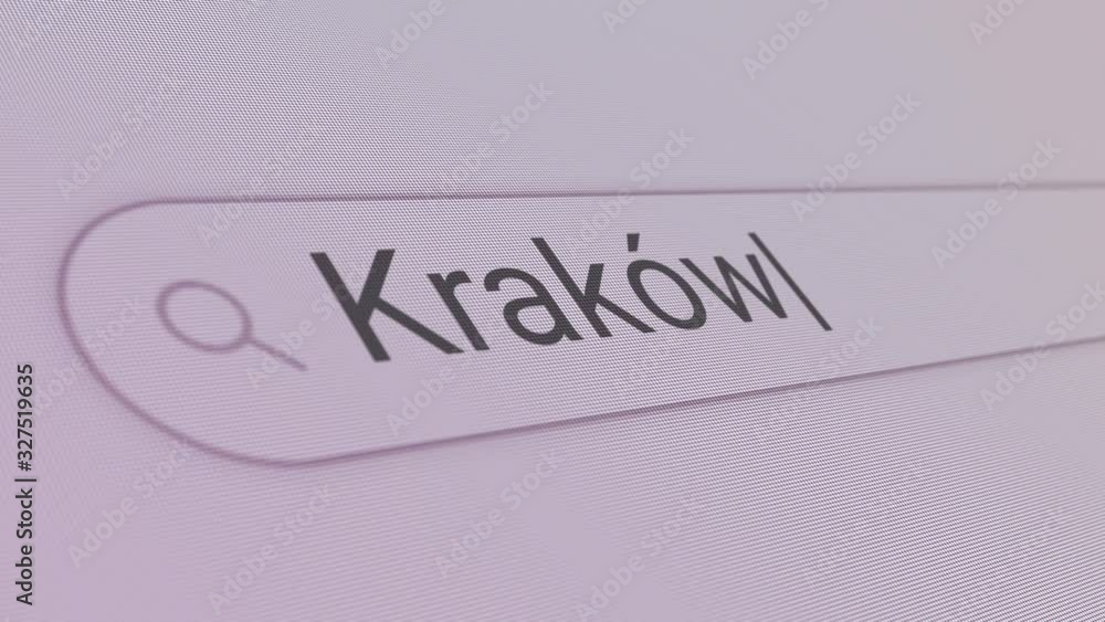 Krakow Search Bar Close Up Single Line Typing Text Box Layout Web Database Browser Engine Concept Krakow Search Bar Close Up Single Line Typing Text Box Layout Web Database Browser Engine Concept