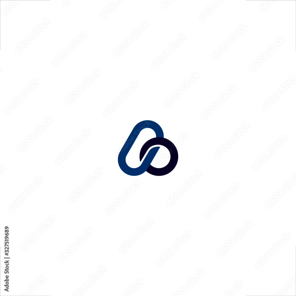 A letter logo chain design A letter logo chain design